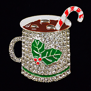Hot Chocolate with Candy Cane Big Buddie Needleminder Magnet