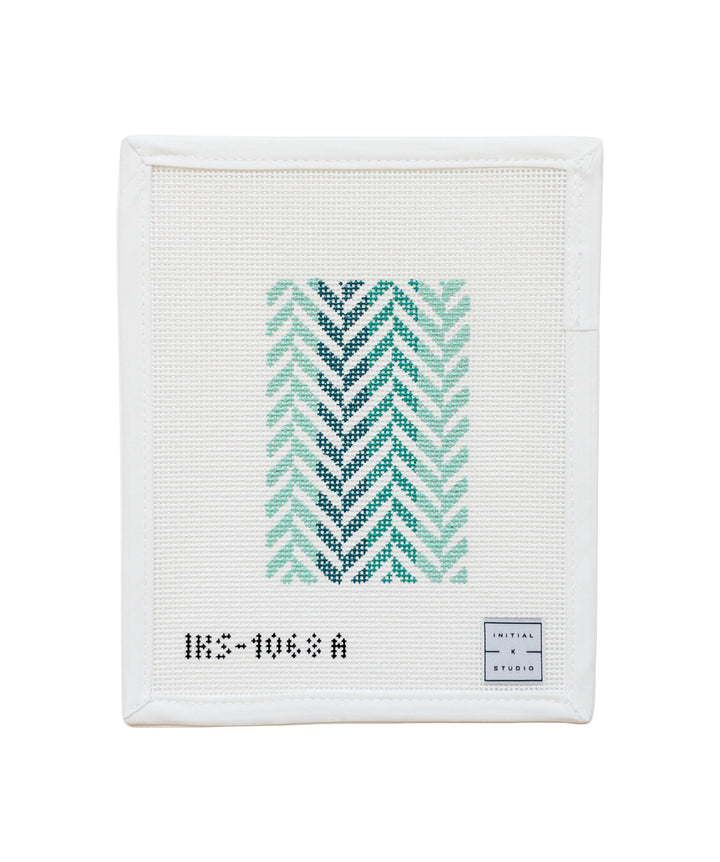 IKS-1068A Turquoise Herringbone Passport Cover