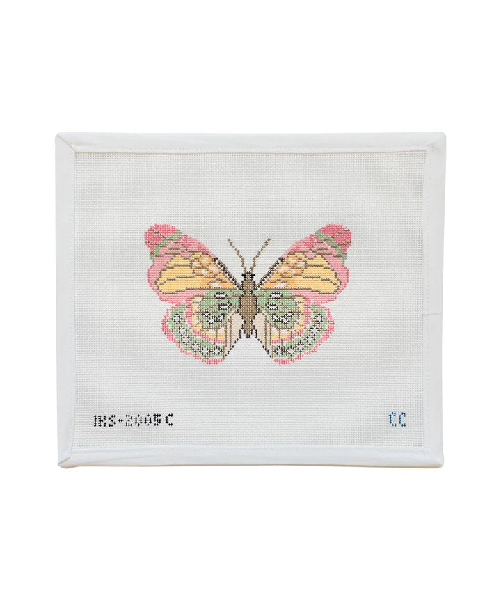 IKS-2005C Pink Green Butterfly Ornament