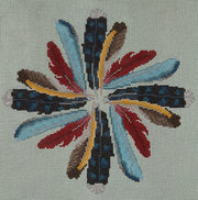 SS-74 Backyard Feathers Pillow - MKT3