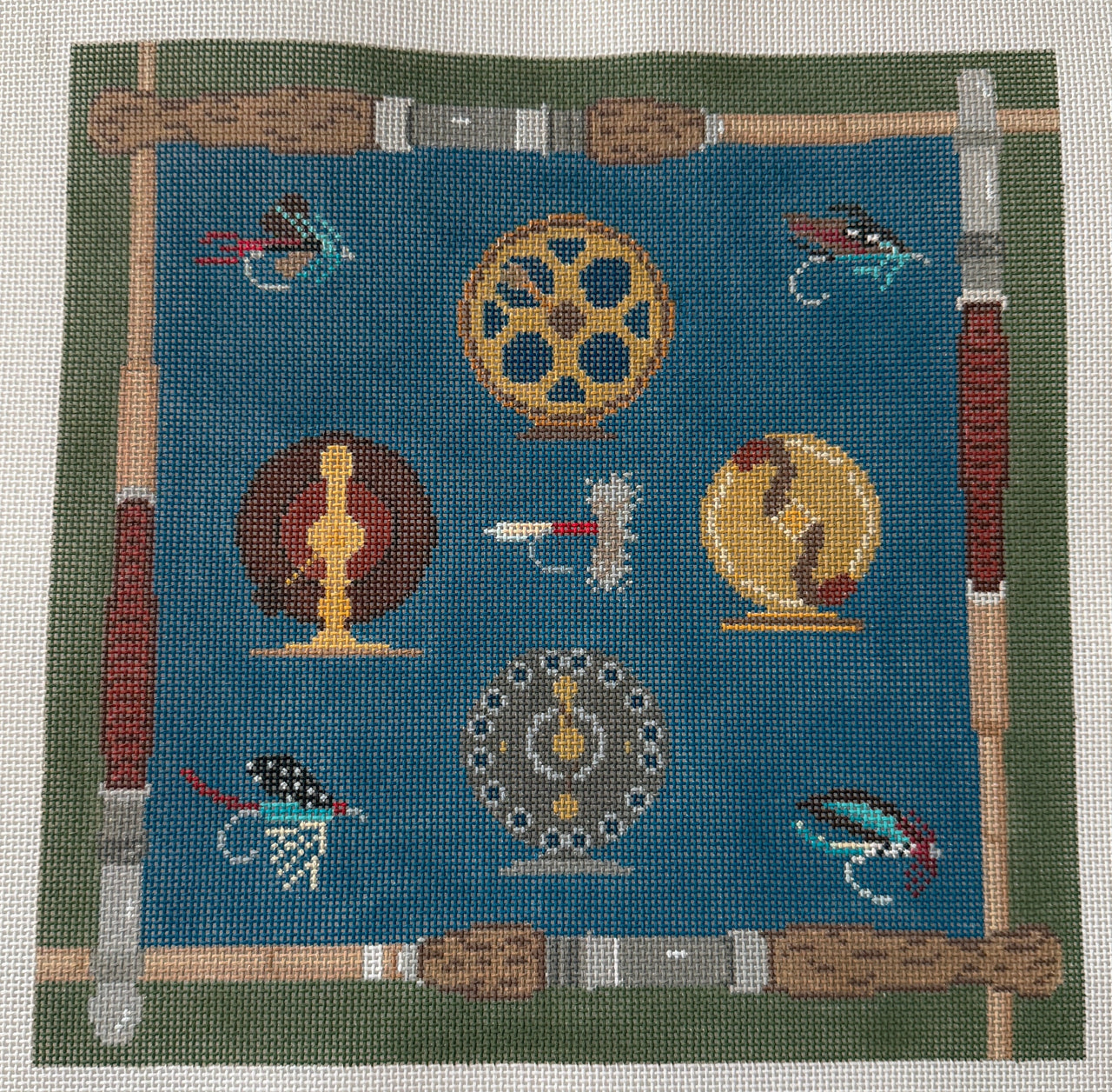 SS75 Vintage Fishing Pillow - TS