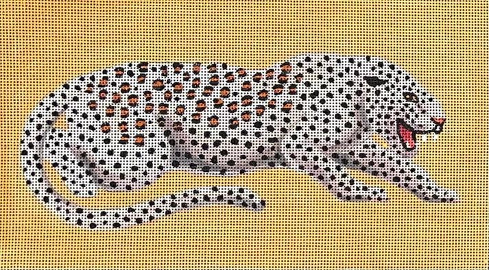 CL046 White Leopard Clutch