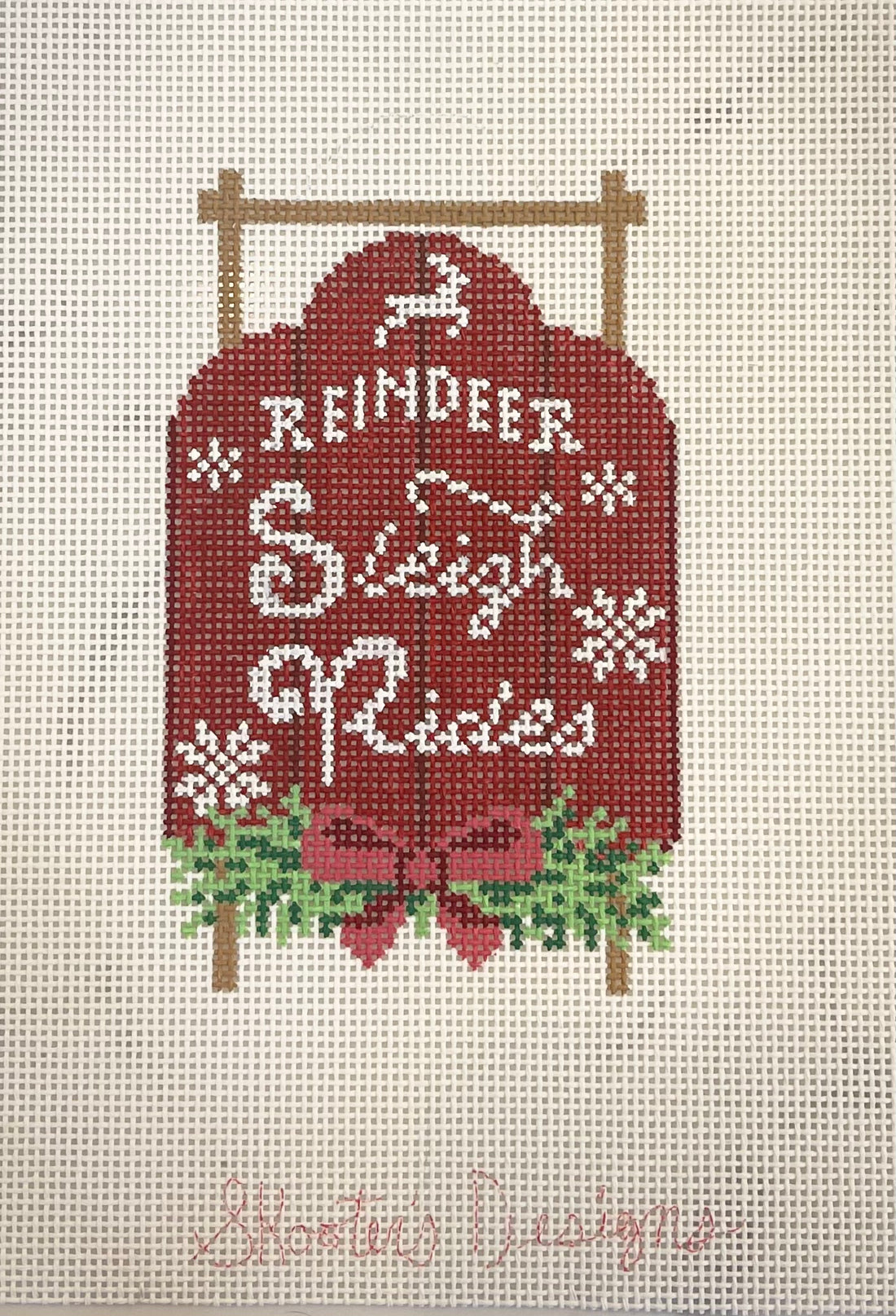 Reindeer Sleigh Sign