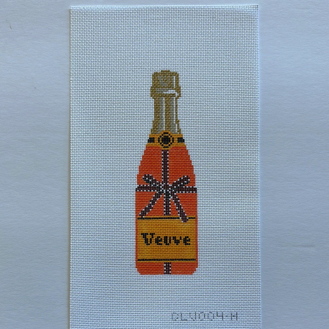 CLV004-H - Veuve Bottle - Orange Bow