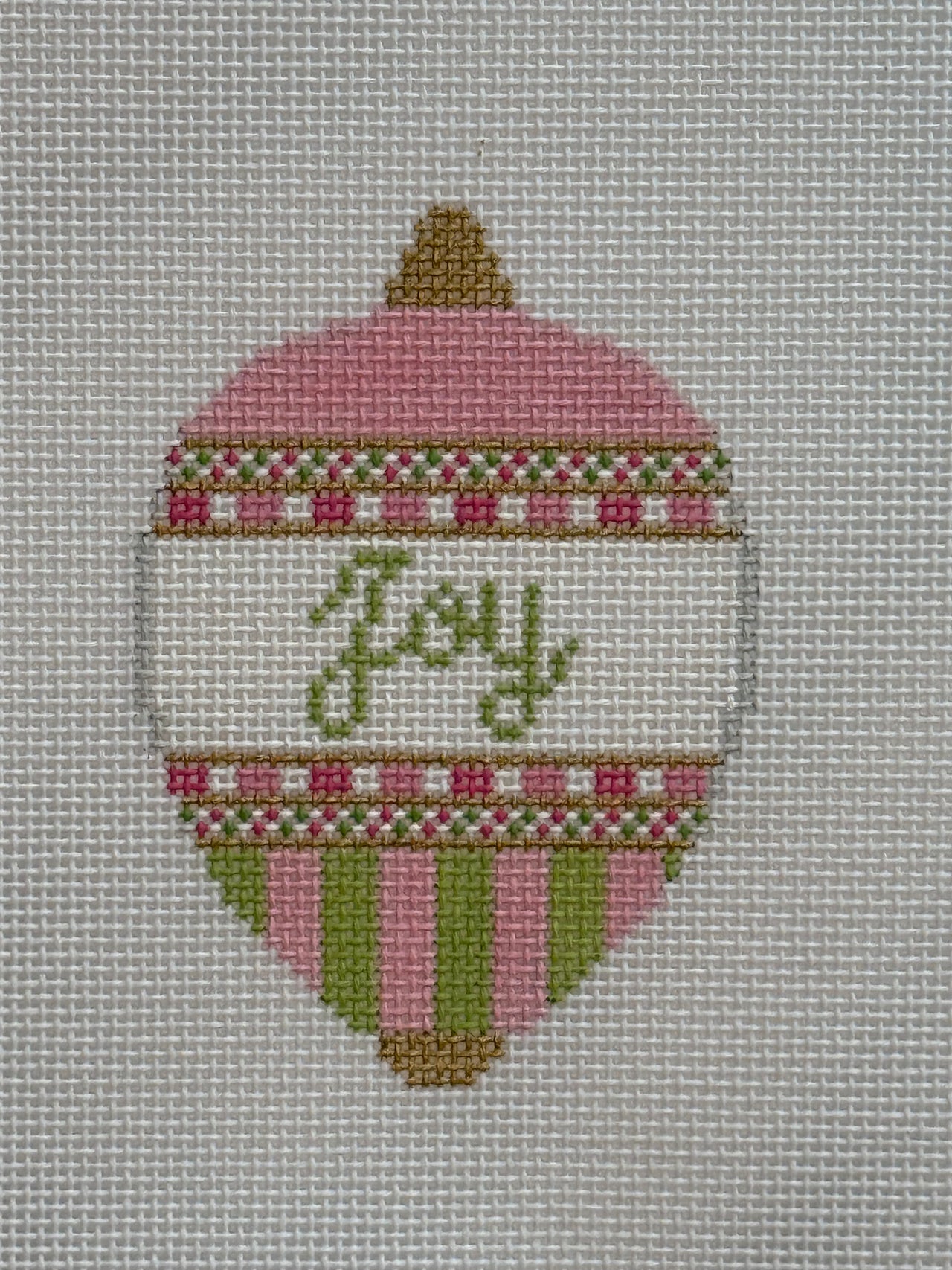 KKO248A Joy Bauble Pink and Green
