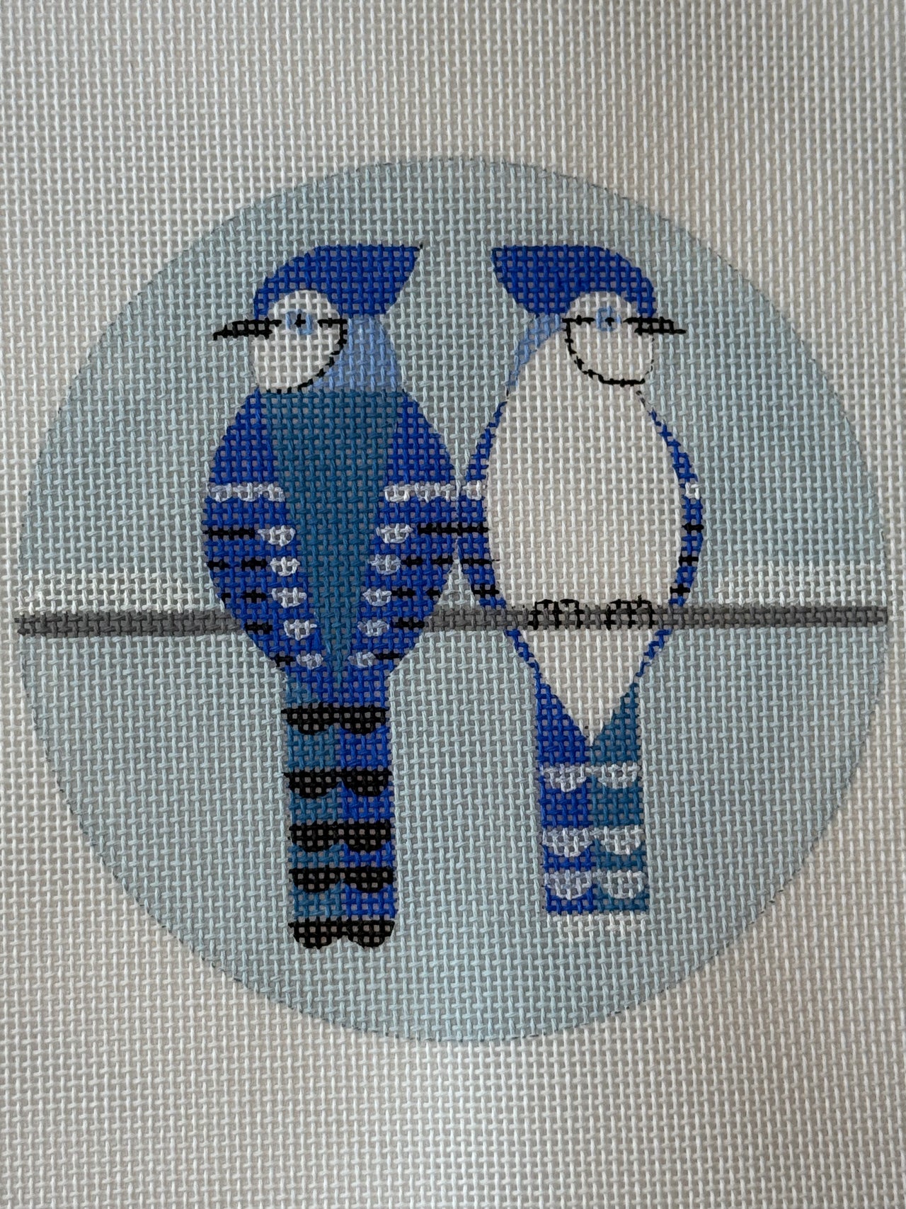 SP-006 Two Blue Jays Ornament