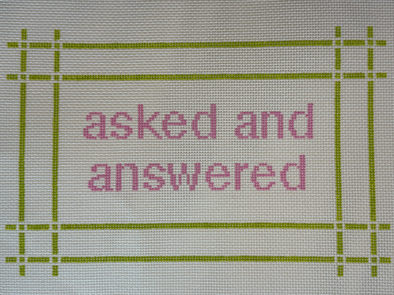 Asked and Answered NP-ANA