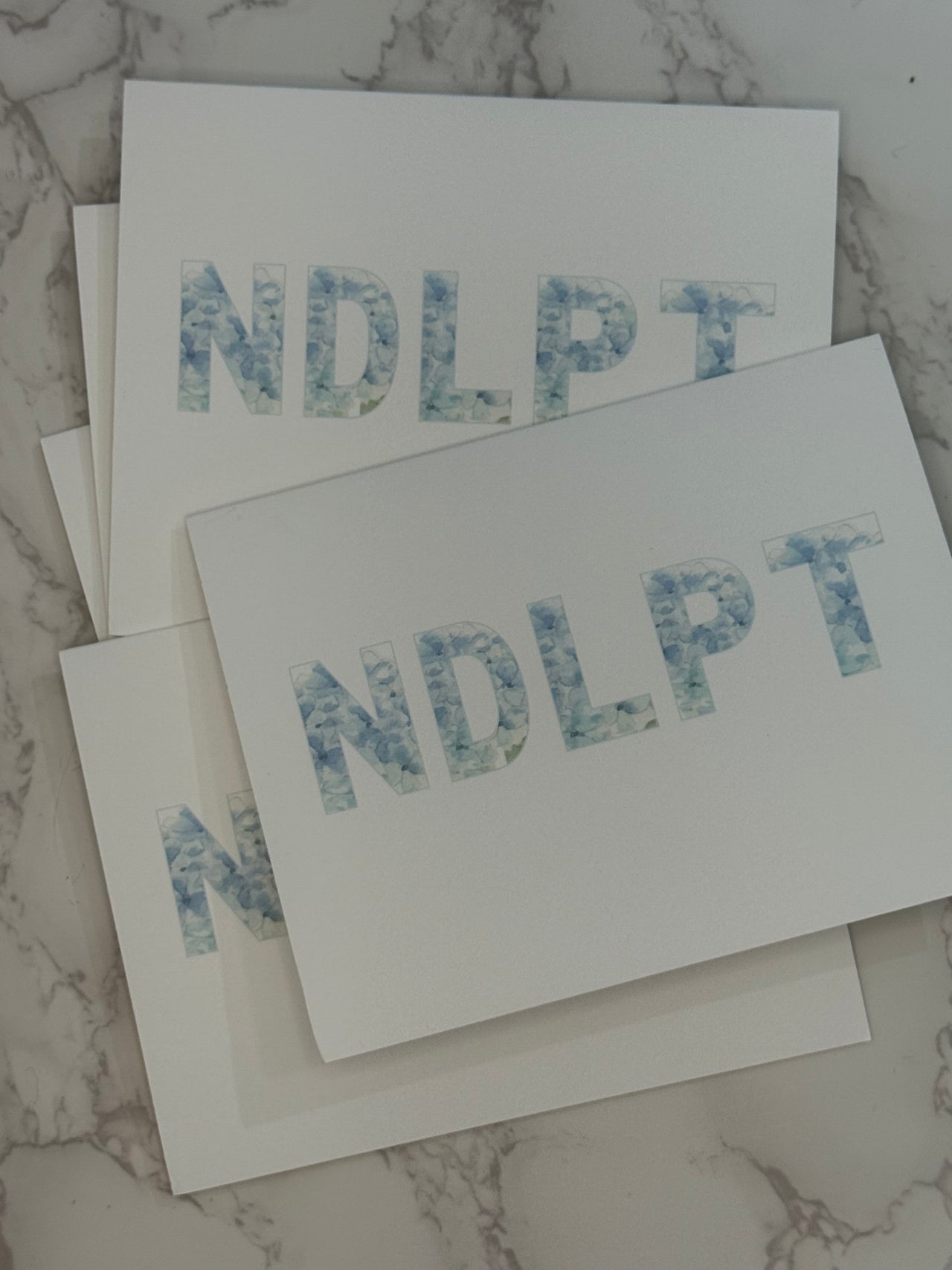 Folded Hydrangea Cards