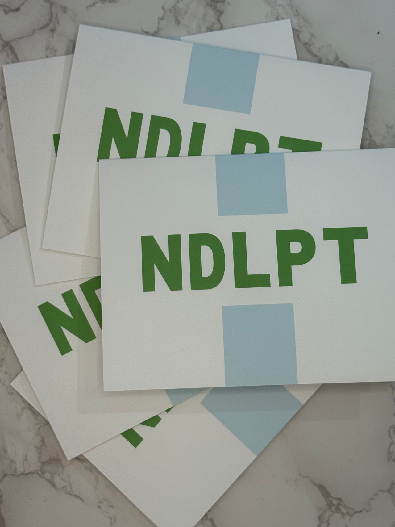 Custom W+F Folded NDLPT Cards