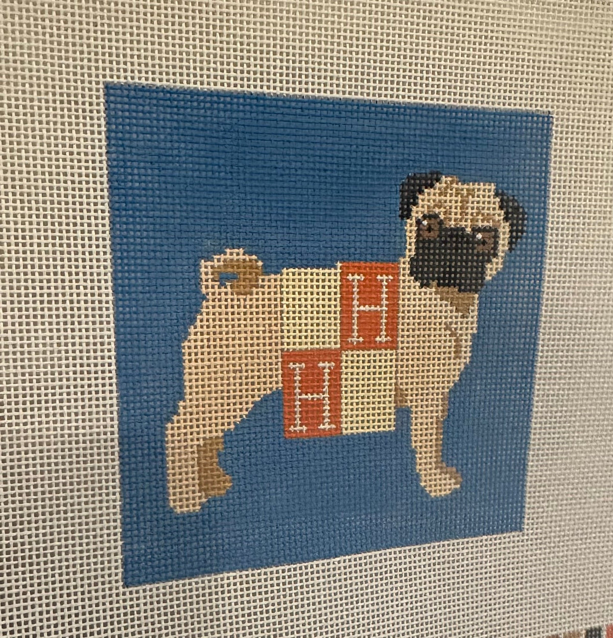 Fd238 Color FD238 Pug In An Hermes Blanket
