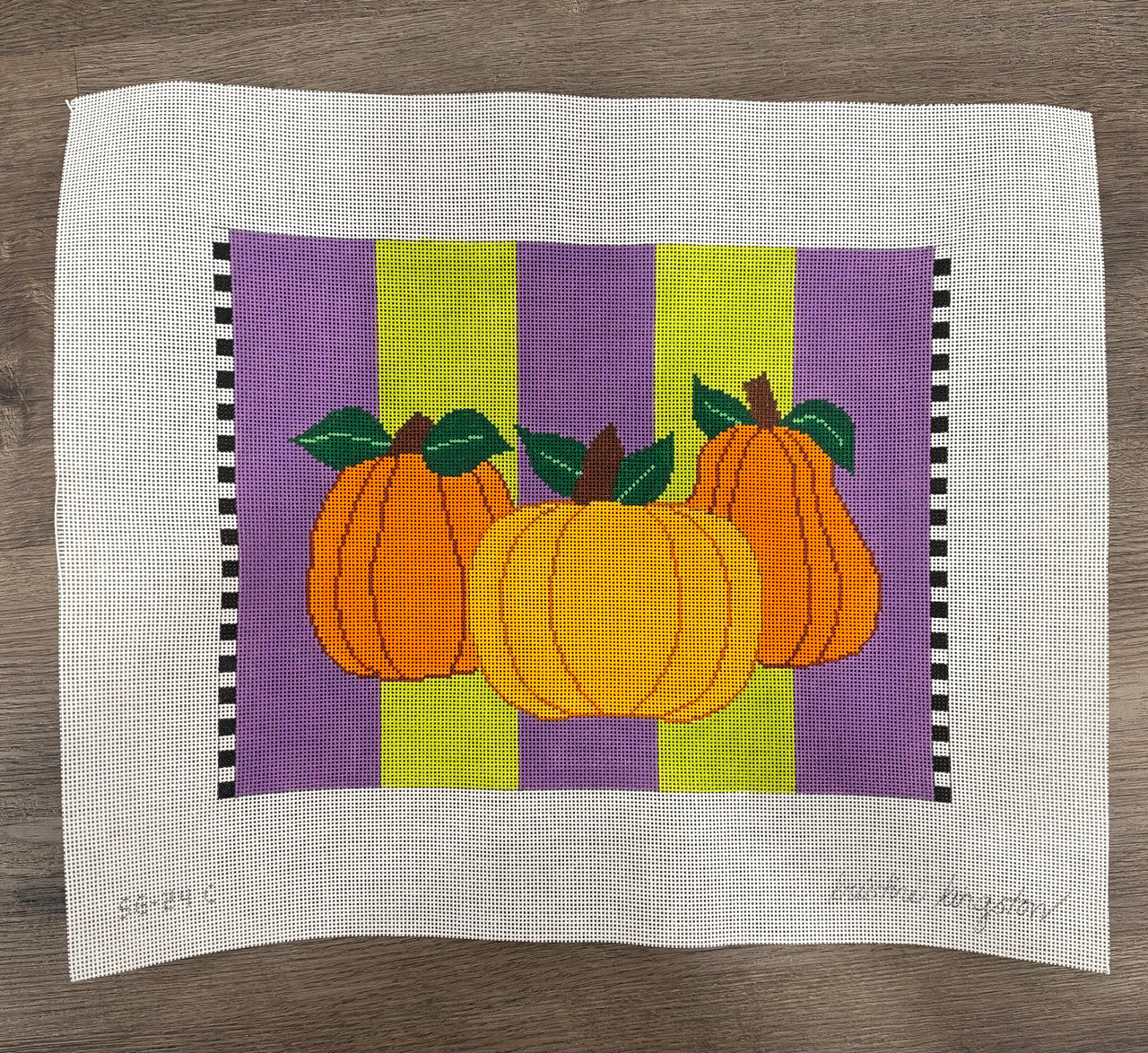 KKSG24C Pumpkin on Stripes with Stitch Guide