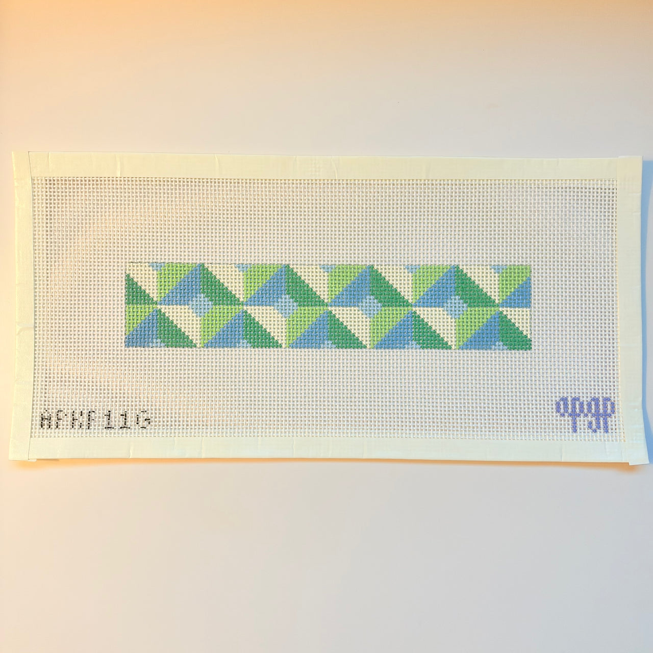APKF11-G Color Block Fob - Green/Blue - 13M 8 x 1.6" - F26 - MKT