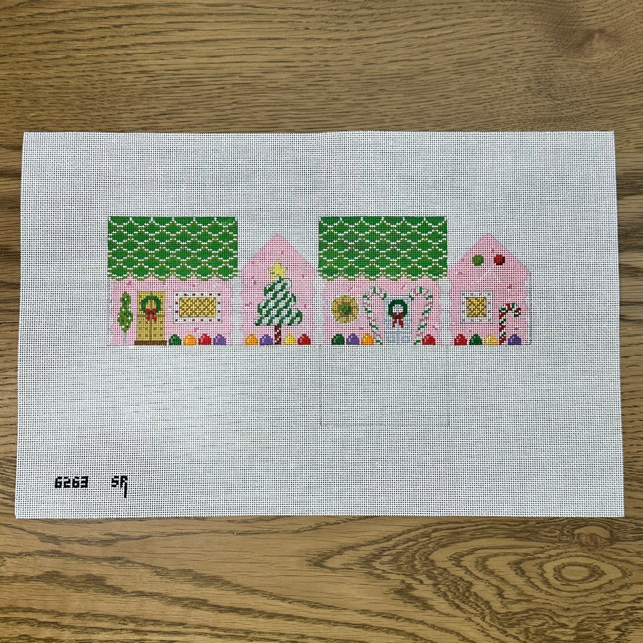 SR6263 Lime Slice Roof and Peppermint, 3D Gingerbread House - 18 mesh - TS