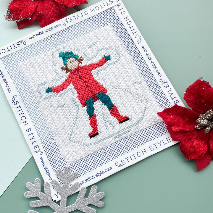 Winter Village - Girl Making Snow Angel SS183