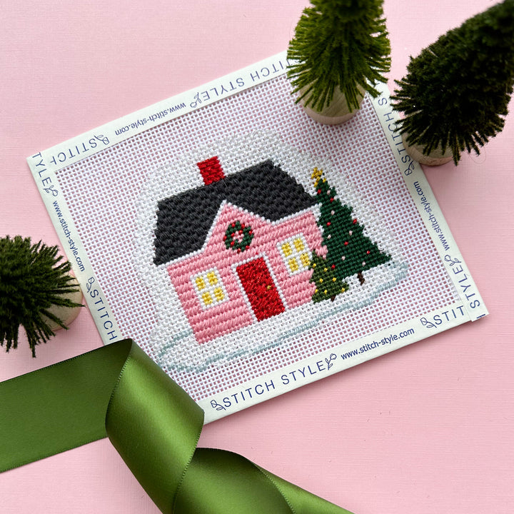Pink Christmas Home Canvas SS194