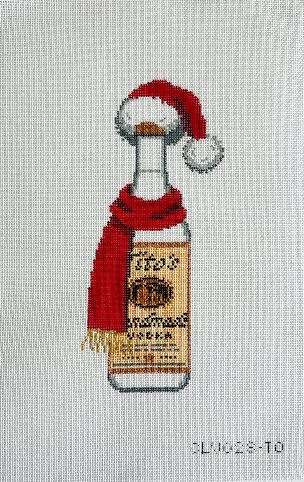 CLV023-TO Tito's with Santa Hat