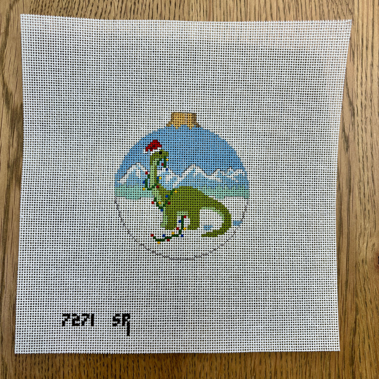 SR7271 Dinosaur In Lights, 3.25" Round - TS