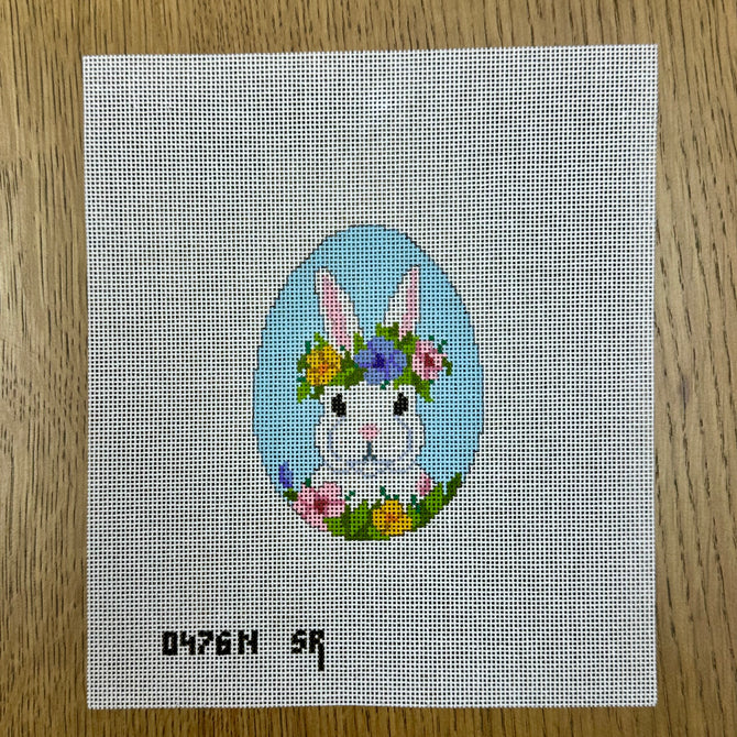 Floral Crown Bunny Egg 0476n