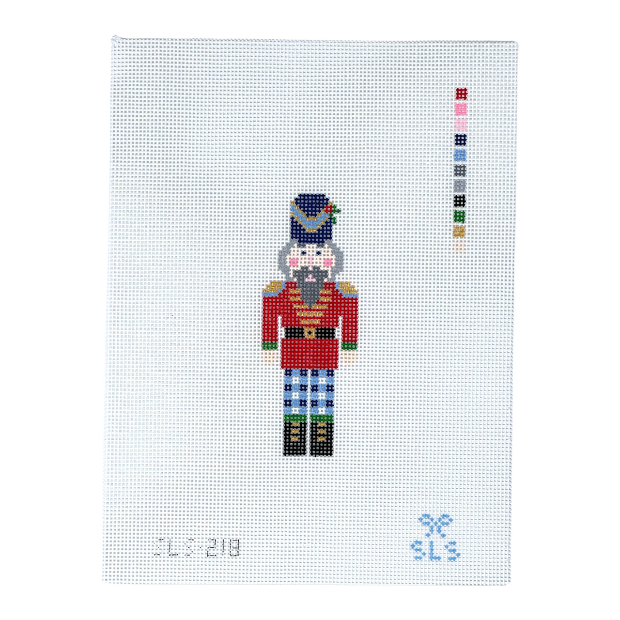 Gingham Nutcracker - Blue