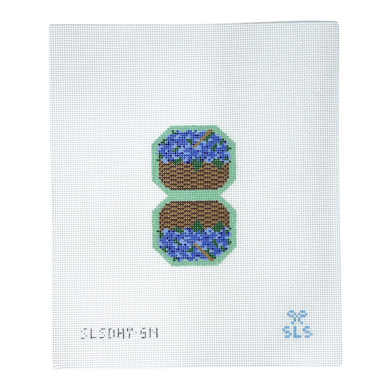 Hydrangea Basket - Double Fob Green