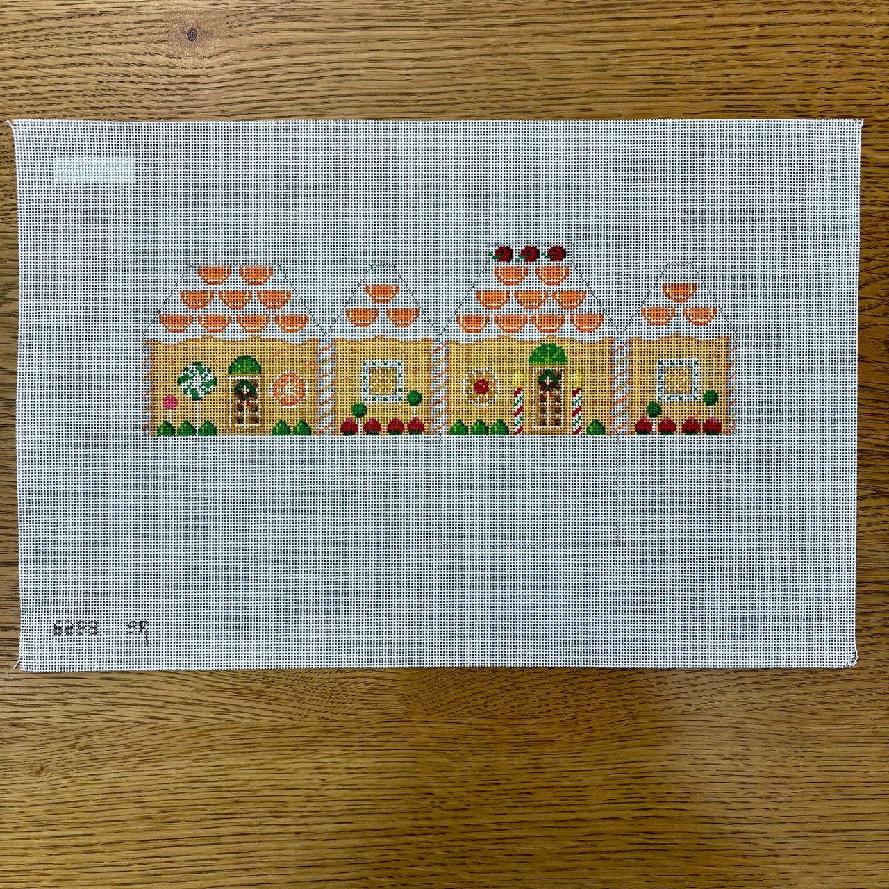 SR6253 Orange Dreamsicle, 3D Gingerbread House - 18 mesh - TS