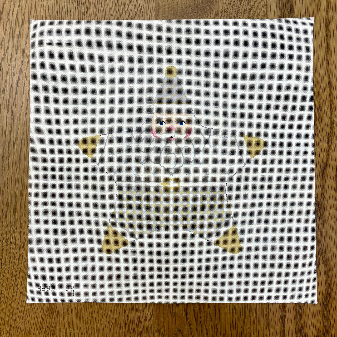 SR3393 Star Gold Silver Santa, Tree Topper - TS