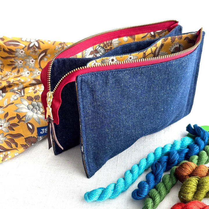 Project Bag / Clutch - Zipper Top with Pockets