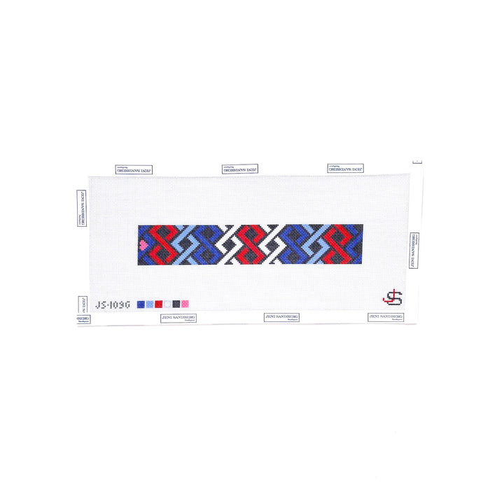 Hicks Braid Key Fob - Red, White, and Blue JS-109G - MKT3