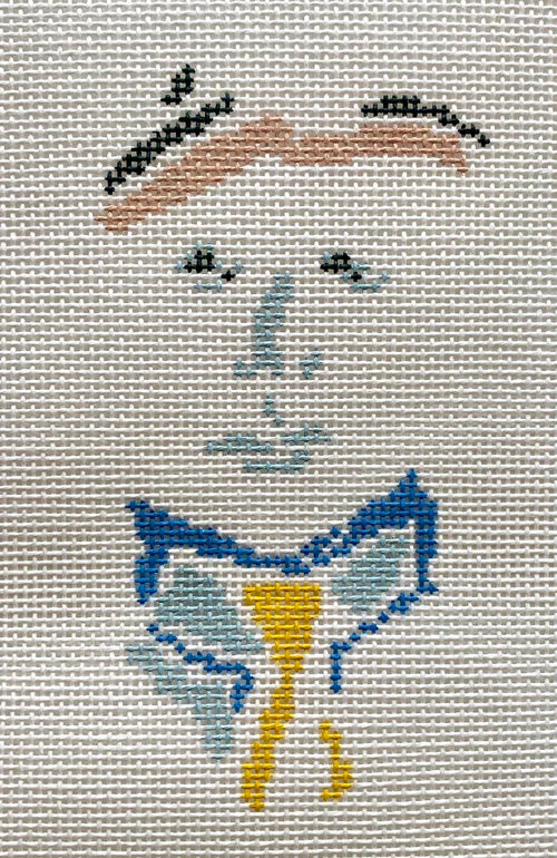 18P-F Petite Face - Yellow Tie - TS