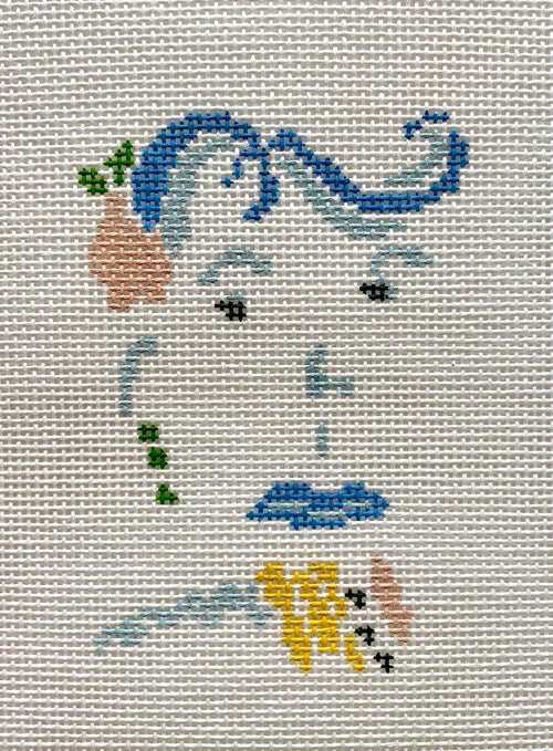 18P-E Petite Face - Blue Hair - TS