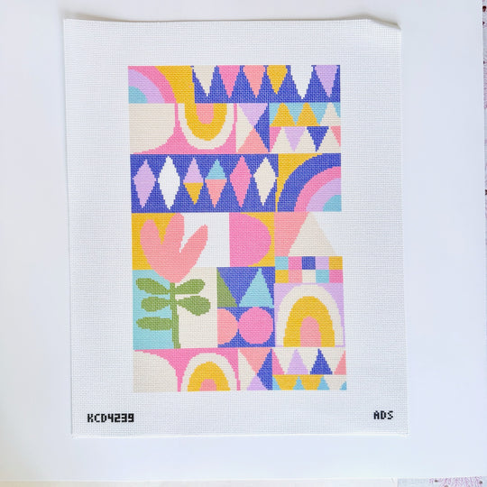 KCD4239 Geometric Foldover Canvas