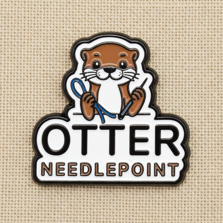 ACC-1019  Otter Needlepoint Logo Needle Minder  - SE