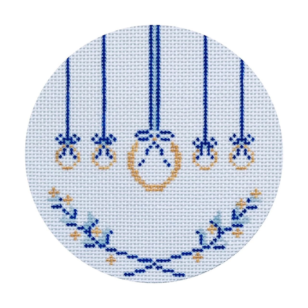 Blue and White Twelvetide Series - Five Gold Rings 24E