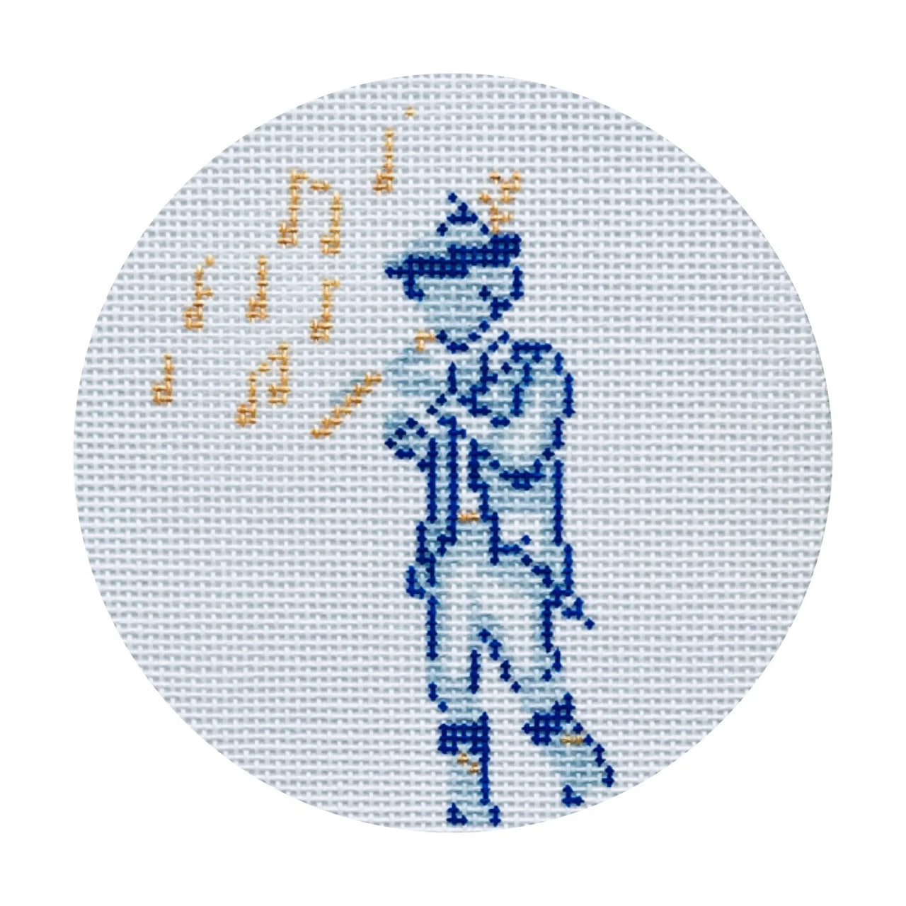 Blue and White Twelvetide Series - Eleven Pipers Piping 24K