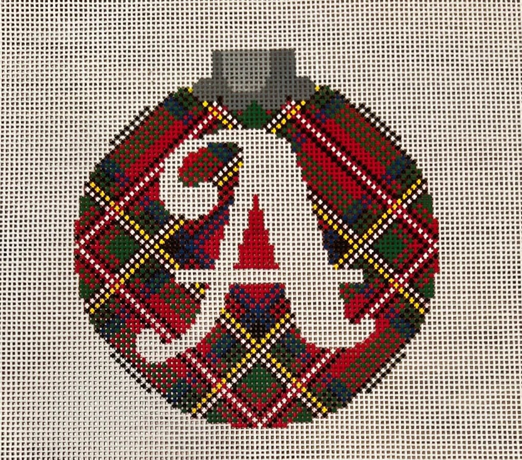 Royal Stewart Plaid Ornament with Letter  - CO 26A A-Z