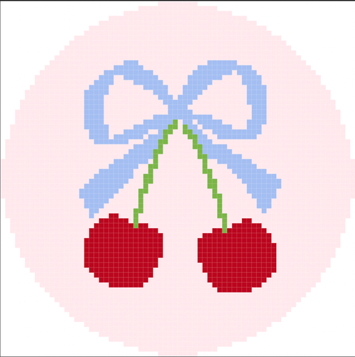 MCD-04 Cherries with Blue Bow