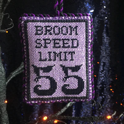 Broom Speed Limit Ornament HSS-04