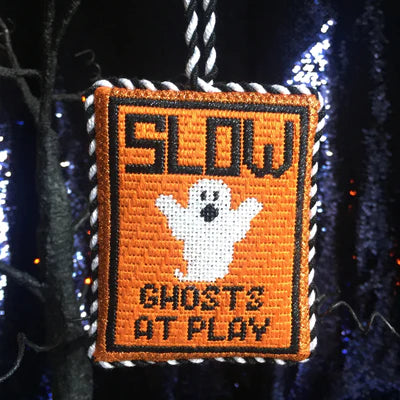 Slow Ghost at Play Ornament HSS-05
