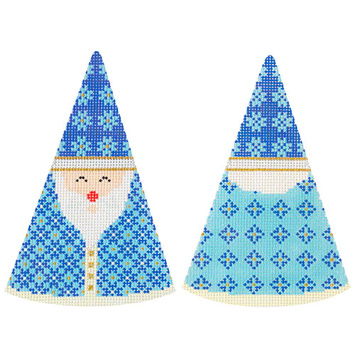 Santa Cone - Blue Snowflakes Hat KB1605