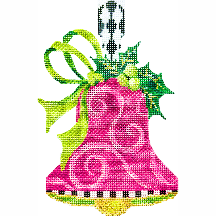 KC-KBL16-18 Pink Swirls & Lime Bow Handbe - TS