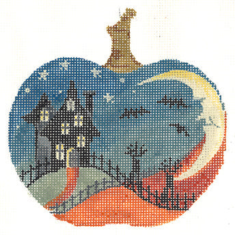 KC-KCN1570 House on Hill Silhouette Pumpk - TS