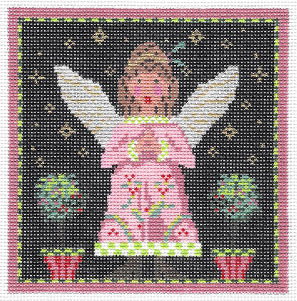 KC-KCN17-18 Pink Topiary Angel - TS