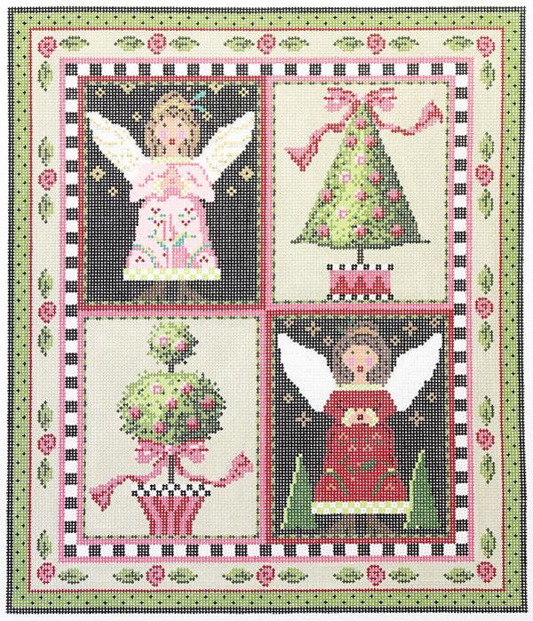 KC-KCN170-18 Angels & Topiaries Pillow - TS