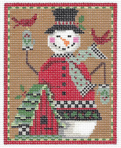 KC-KCN20-18 Snowman & Bird Chalet - TS