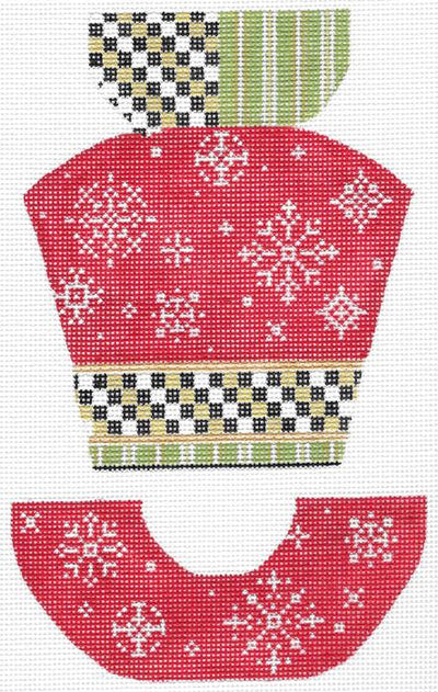 KC-KCN845 Snowflakes & Red Velvet Hat - TS