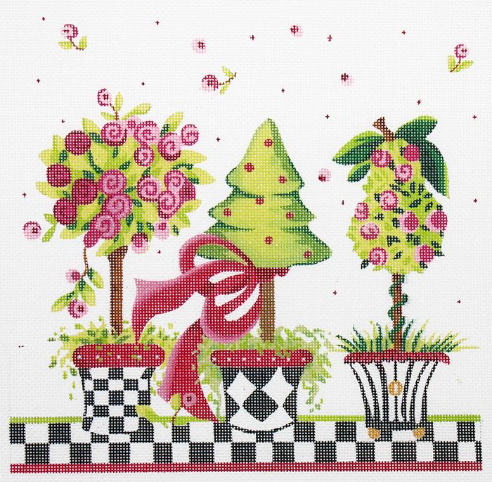 KC-KCN905 Pink Posies Topiary - TS