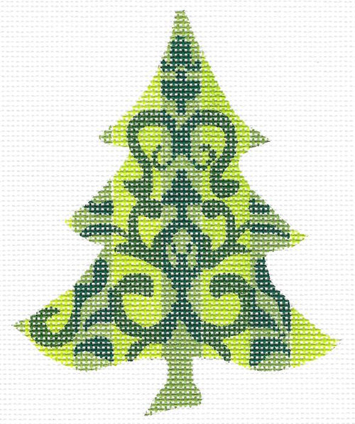 KC-KCNT004 Chartreuse Damask Tree - TS