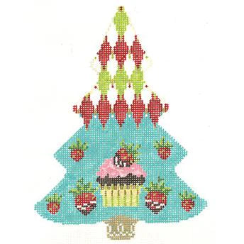 Strawberry Treats Tree Canvas and Stitch Guide by Kelly Clark