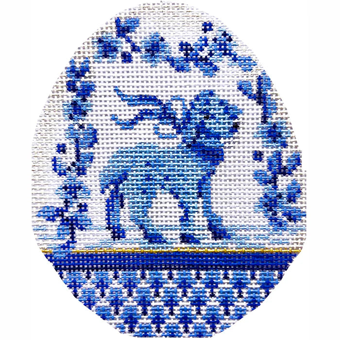 KC-KEA97-18 Blue Garland Lamb Egg