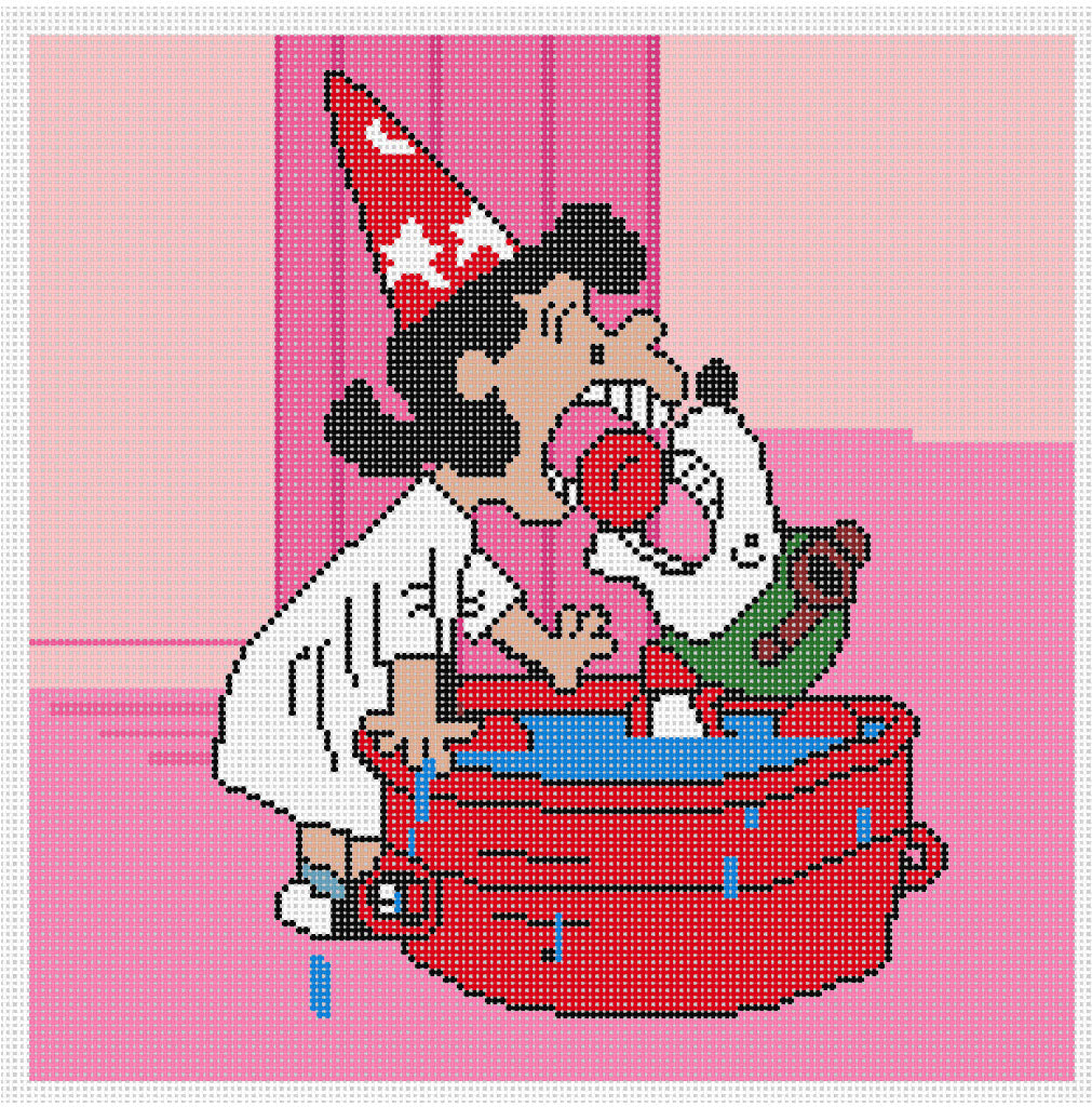 PNTS - GPC01 PEANUTS  "Great Pumpkin" Lucy & Snoopy Bobbing for Apples - 18 mesh - SE